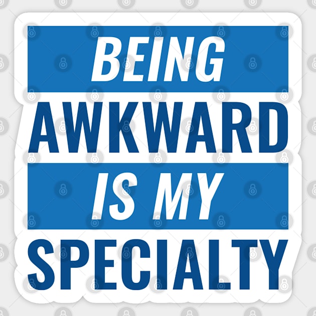 Being Awkward Sticker by VectorPlanet